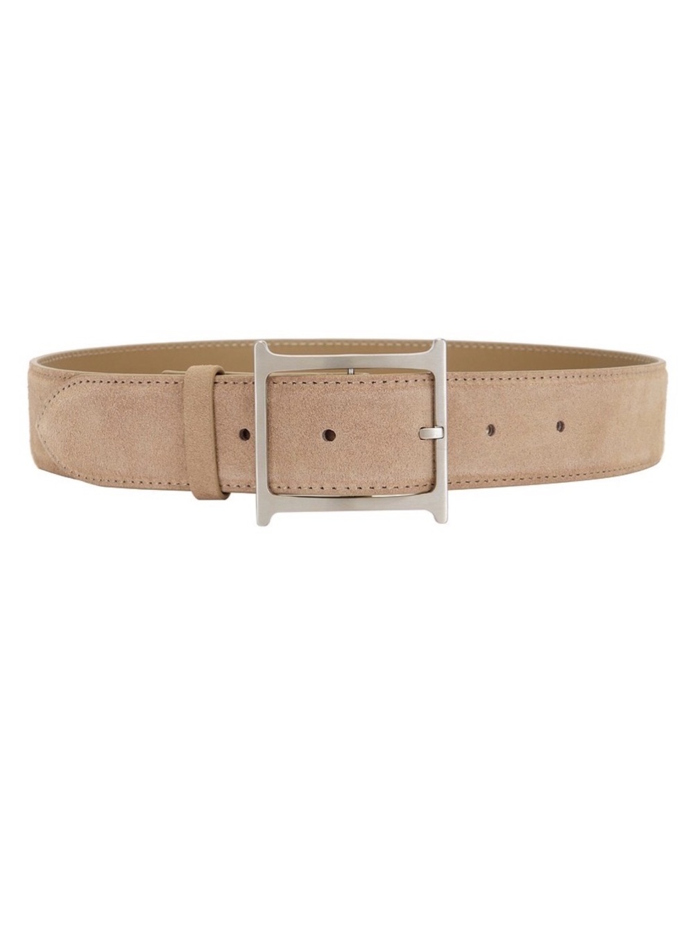 HELSA Logo belt in grey suede